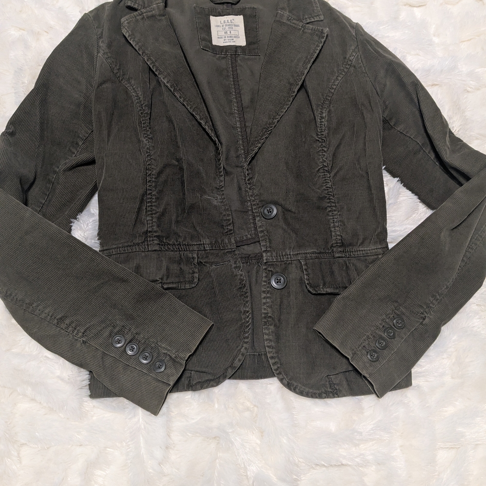 Lee Women's Dark Olive Corduroy Blazer